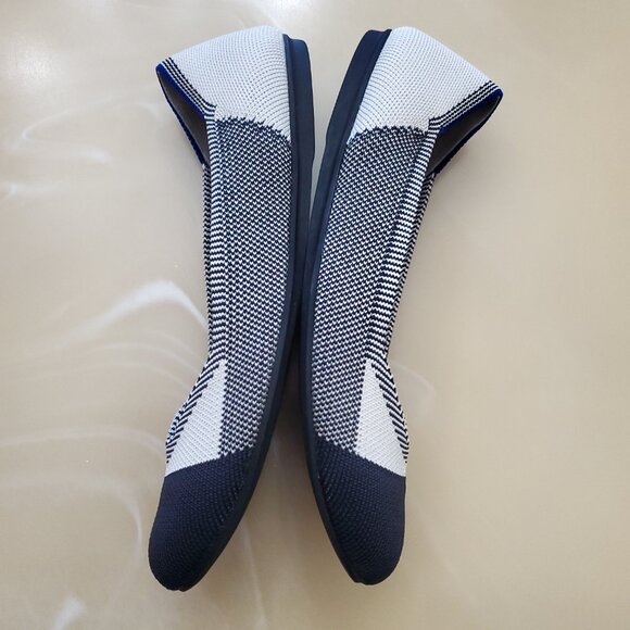 Rothy’s The Flat Round Toe Captoe Buffalo Plaid Woven Flats Size 6 - Picture 6 of 12